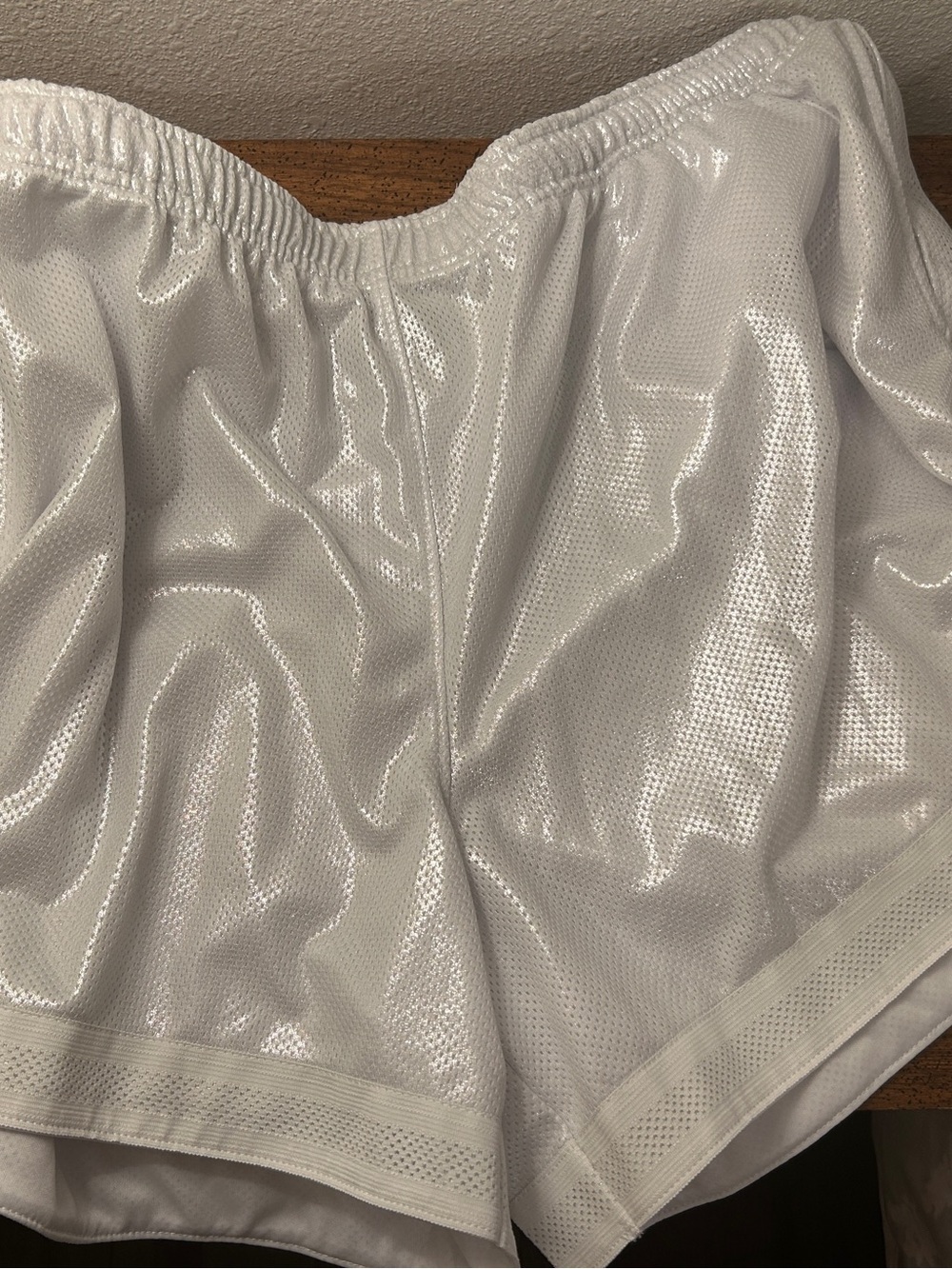 Wild Fable Women’s White Shimmer Athletic Shorts